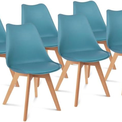 Lot de 6 chaises scandinaves SARA Bleu Pastel pour Salle à Manger - AquabricoLot de 6 chaises scandinaves SARA Bleu Pastel pour Salle à MangerAQUABRICOAquabricoLot de 6 chaises scandinaves SARA Bleu Pastel pour Salle à Manger